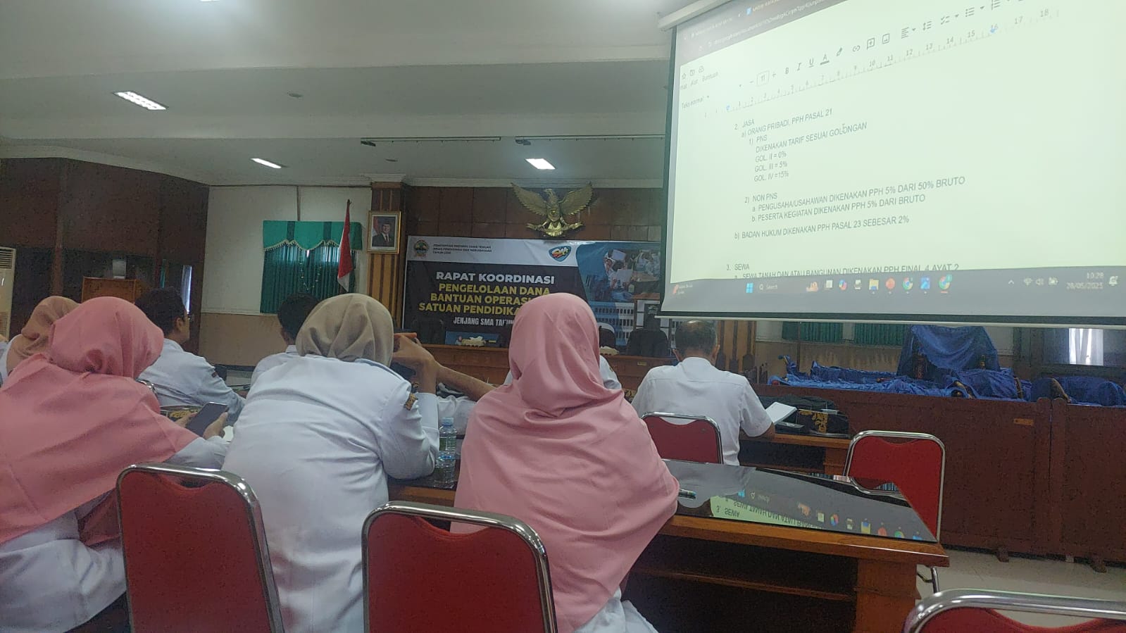 Pertemuan Rakor Pengelolaan BOS Satuan Pendidikan (BOSP)