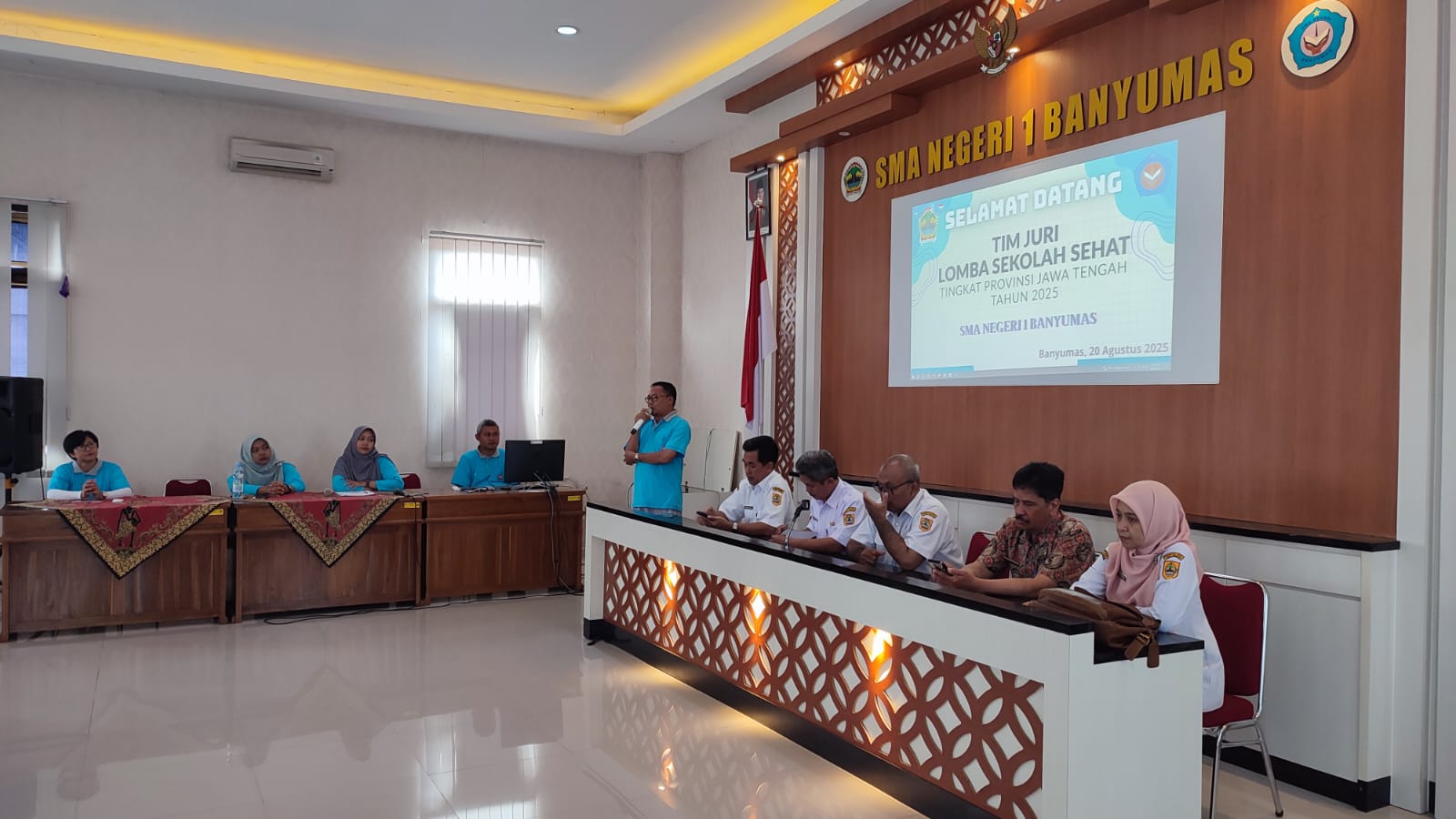 Visitasi Sekolah Sehat SMA Negeri 1 Banyumas